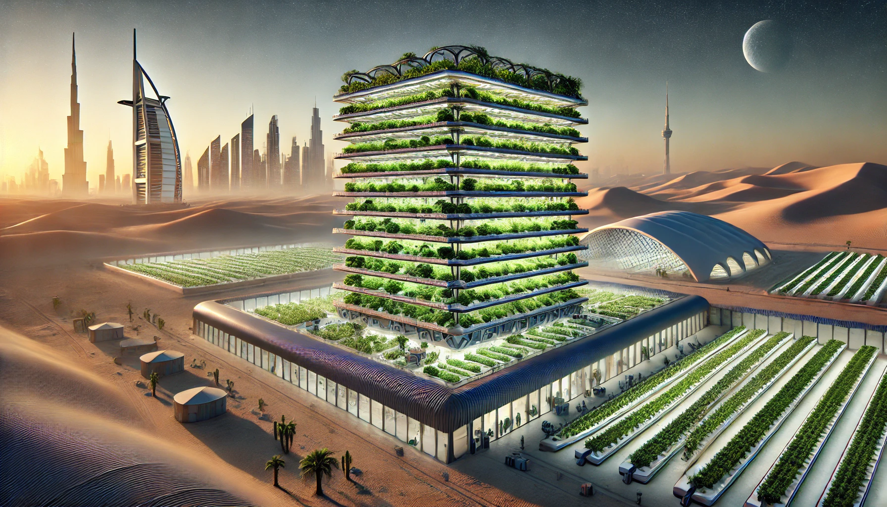 افتتاح أكبر مزرعة عمودية في العالم في دبي: ثورة في الزراعة الصحراوية